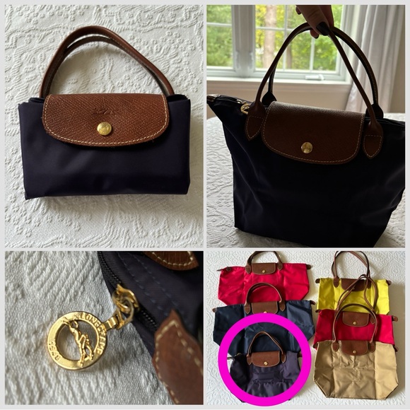 SOLD. Longchamp Le Pliage Original Handbag Small (purple) - Picture 2 of 6